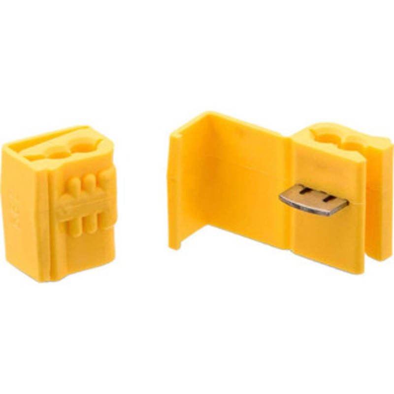 3M 12 to 10 AWG, Yellow, IDC, Run & Tap Quick Splice Connector 2 Wires 7100003139 – 73125544