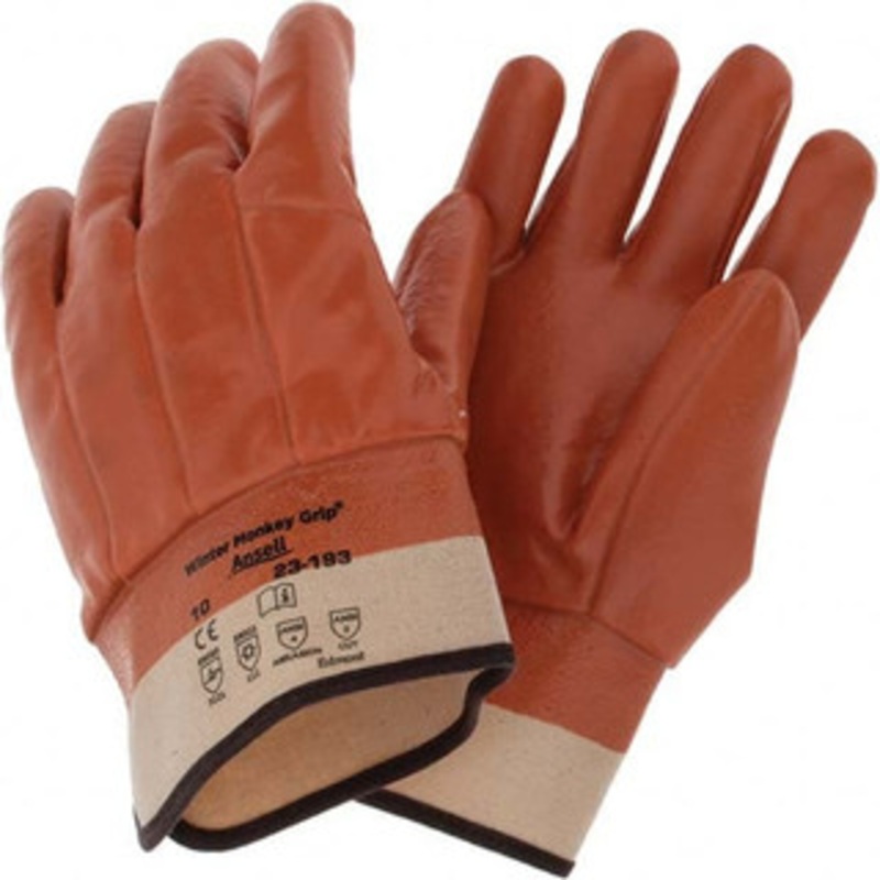 Value Collection Size L (10) Cold Protection Work Gloves For Winter Transportation, Field Work, Cold Storage, Fully Coated, Safety Cuff, Tan, Paired BD-ANS2319310 – 53589172