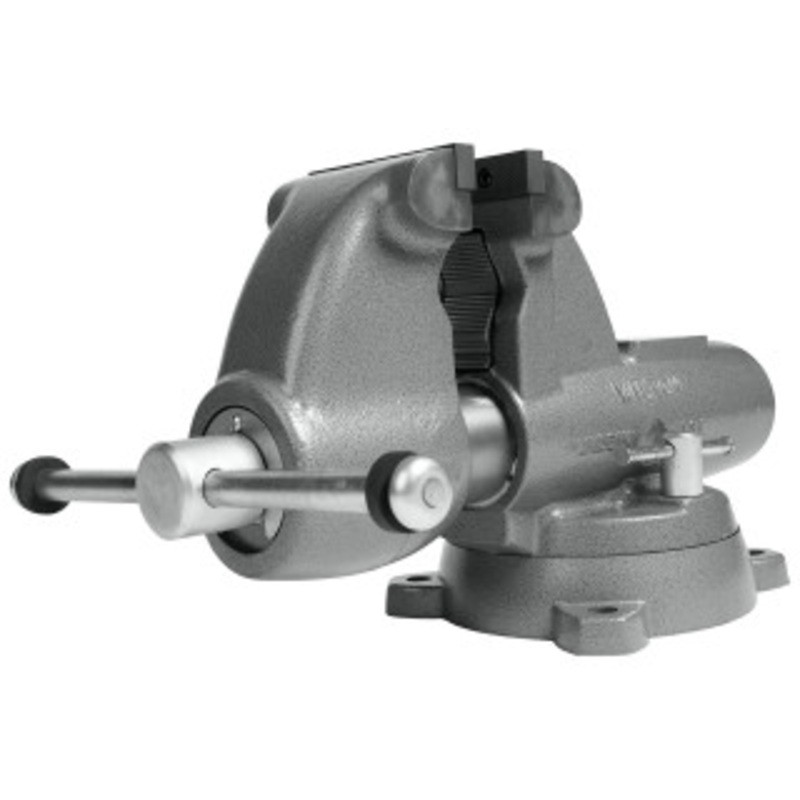 Wilton Combination Pipe & Bench Round Channel Vise with Swivel Base, 5 Jaw Width – 28827