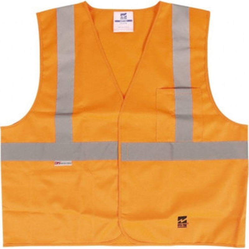 Viking Outerwear Size L/XL Orange Solid Public Safety High Visibility Vest 43 to 46 Chest, Polyester, Hook & Loop Closure, 2 Pockets, ANSI 107-2015 Type R Class 2 U6106O-L/XL – 30955744