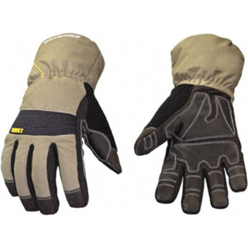 Youngstown Glove Size M Synthetic Leather Cold Protection & Waterproof Work Gloves Uncoated, Gauntlet Cuff, Gray, Paired 11-3460-60-M – 70717681